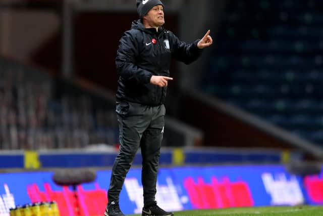Preston North End manager Alex Neil on the touchline during the victory over Blackburn at Ewood Park
