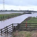 Flood waters near Lytham earlier this year