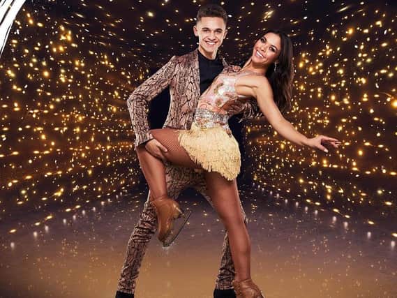 Joe Warren Plant and Vanessa Bauer in the Dancing on Ice class 2021 ITV Pictures