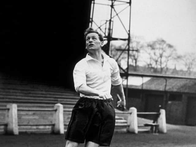 Sir Tom Finney in training at Deepdale in 1948