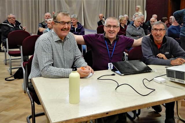 Blackburn & District Camera Club members (from left) Keith Heyworth, Jeremy Malley-Smith, and Bob Singleton