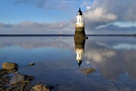 Plover Scar Lighthouse by Nan Goodall