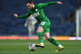 Greg Cunningham in action during PNE's 2-1 win over Blackburn Rovers.