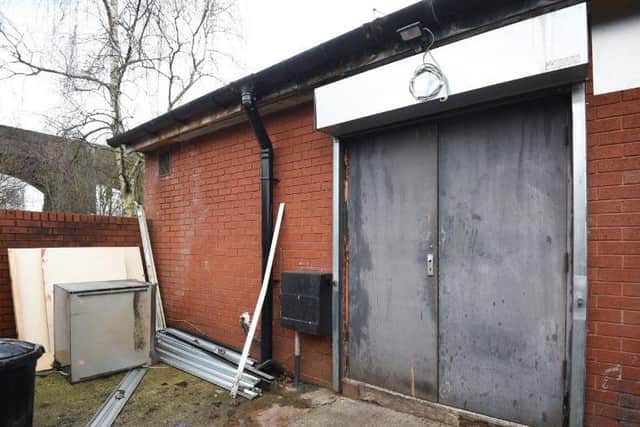 The shutters and CCTV cameras were ripped apart before charity money and the stock was stolen
