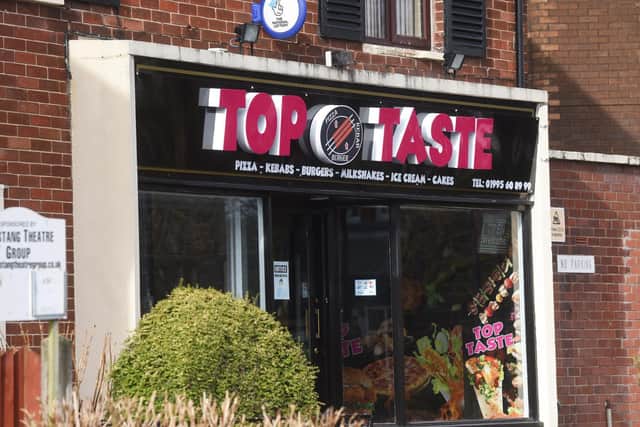 The Top Taste sign in Garstang