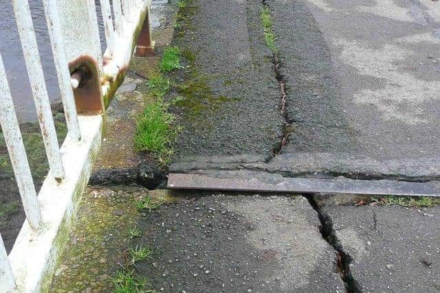 An inspection of the bridge two years ago found that it was at risk of collapse