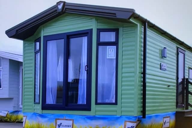Having heard how much Mrs Crawley loves caravan holidays in the Lake District and had been saving up for years for a new holiday home, the Saturday Night Takeaway team said they thought there would be "no better thank you for her amazing efforts" than to make her retirement dreams come true. Pic: Willerby