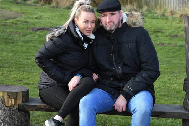George Melling with his fiancee Nicci