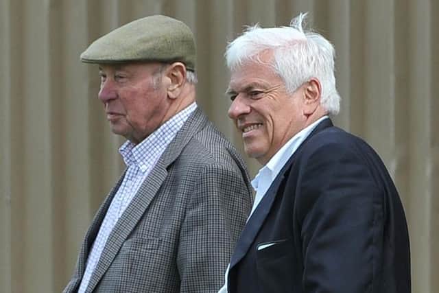 PNE owner Trevor Hemmings (left) and Peter Ridsdale