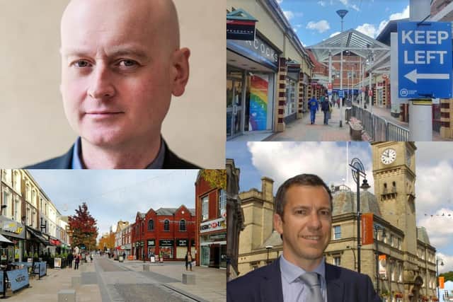 Preston City Council leader Matthew Brown (top left) and Chorley Council leader Alistair Bradley have set out the challenges faced by each of their areas to fully recover from Covid