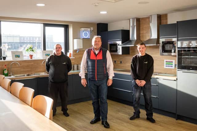 Inside the Recycling Lives Charity new kitchen
