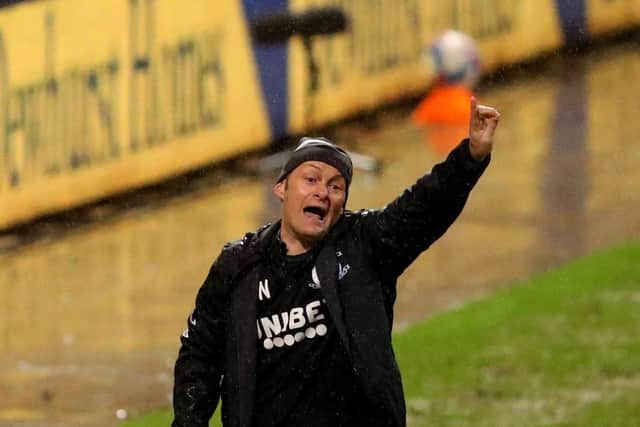 Preston North End manager Alex Neil on the touchline during the 0-0 draw with Queens Park Rangers
