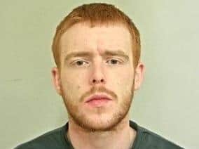 Jordan Hughes (pictured) is described as white, of slim build with short, ginger hair and brown eyes. (Credit: Lancashire Police)