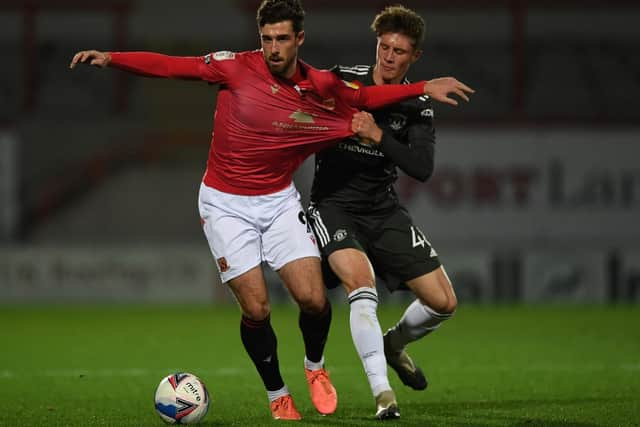 Cole Stockton opened the scoring for Morecambe