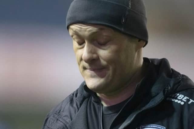 Alex Neil pictured at The Den following PNE’s defeat on Tuesday night