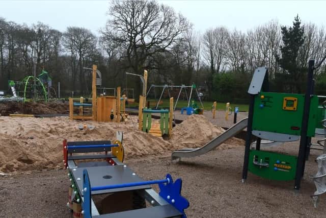 The council-funded improvements has cost around £225,000 and the playground was expected to reopen in the spring, but work has been set back after it was trashed by vandals on Monday evening (March 1)