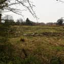 The plot off Sandy Lane where 51 affordable properties will be built