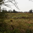 The plot off Sandy Lane where 51 affordable properties will be built