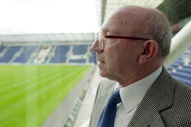 The late Nobby Stiles pictured at Deepdale