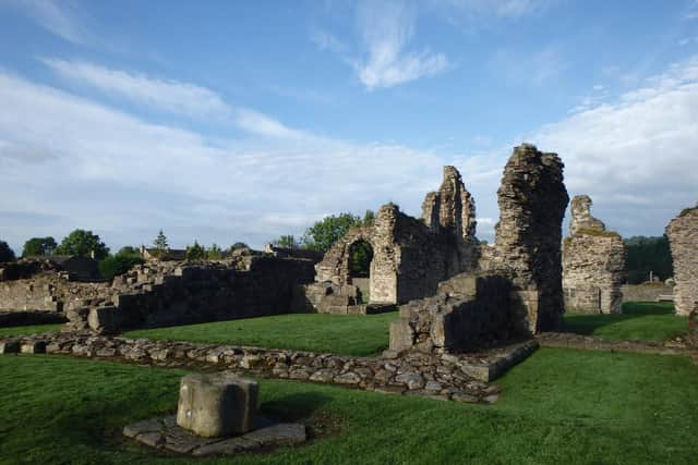 Sawley Abbey, the ruins of the Cistercian abbey close to the River Ribble near Clitheroe ( photo:  © Forest of Bowland AONB)