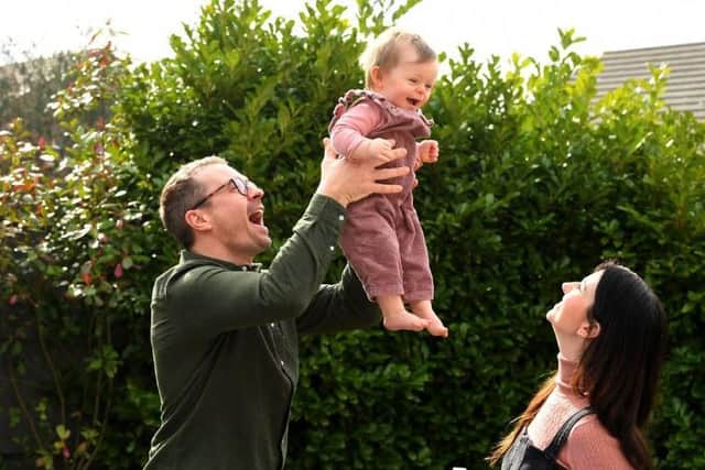 Laura and partner Ste can now celebrate their family after six rounds of IVF treatment