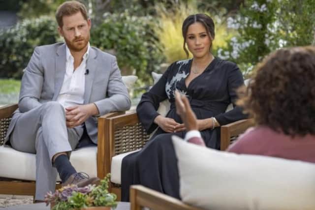 The interview - Harry and Meghan in conversation with Oprah Winfrey.