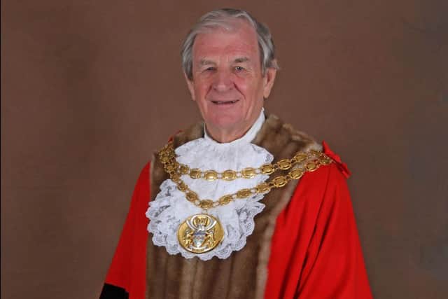Colin Clark as South Ribble Mayor in 2012.