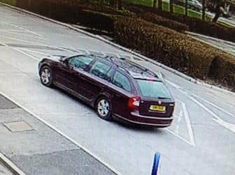 Police still want information on the burgundy Skoda estate with the registration KM11 BUO. (Credit: Lancashire Police)