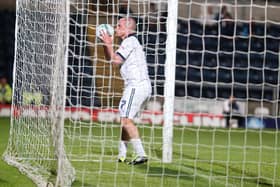 Iain Hume celebrates scoring Preston North End's third goal in the 4-3 win at Wycombe in September 2011