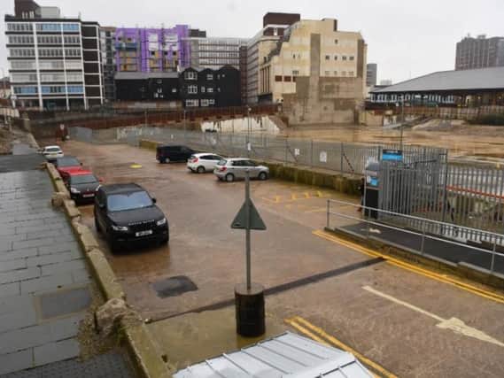 The car park is on land where the old indoor market and its multi-storey once stood.
