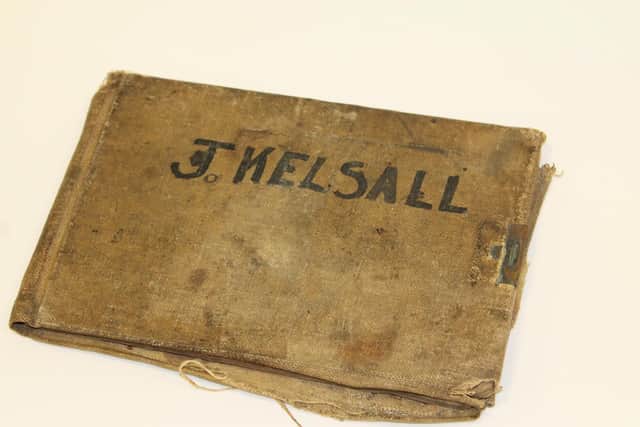 Joshua Kelsall’s war diary Photo: Lancashire Archives