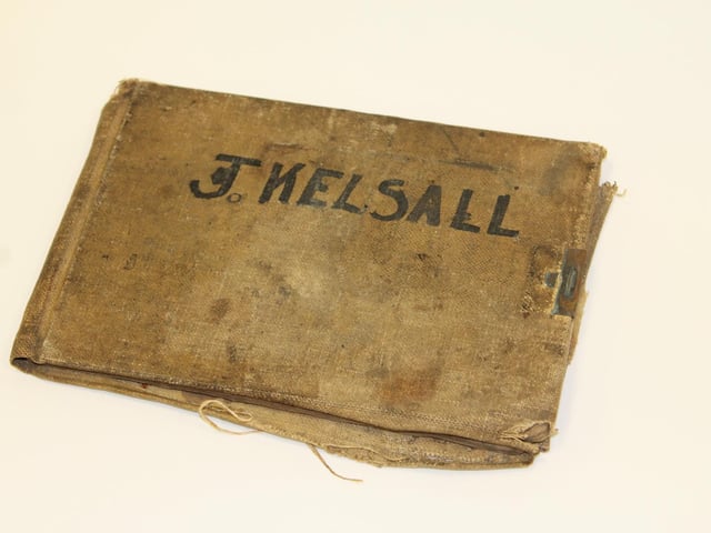 Joshua Kelsall’s war diary Photo: Lancashire Archives