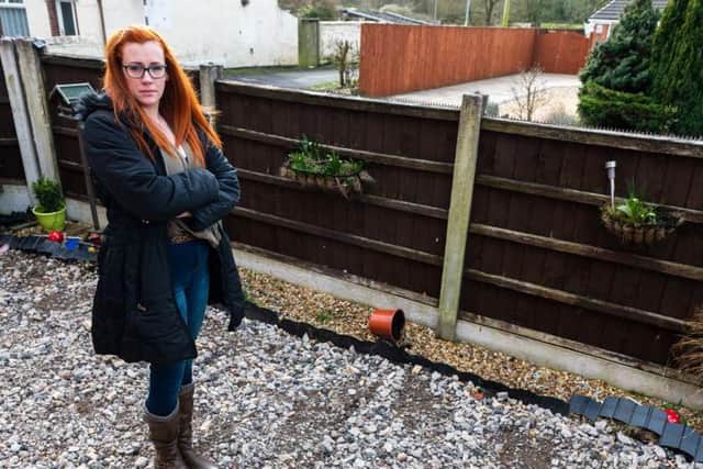 After forking out £1,500, Lorna also claimed her garden was left 'dangerous' when traders failed to return