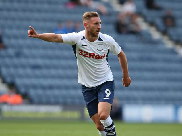 Preston North End striker Louis Moult