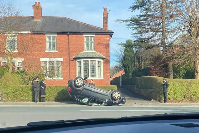 The crash happened on Garstang Road, opposite the junction of Regent Drive. (Credit: Howard Jones)