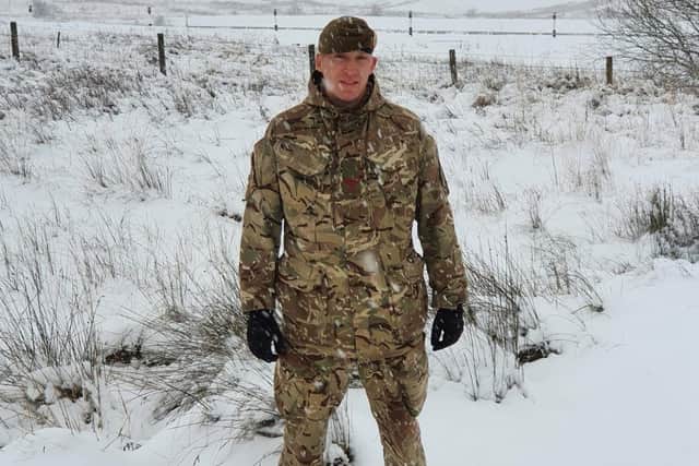 The military corporal will march more than 140 miles to raise money for a limbless veterans charity