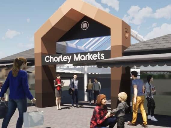 Artists impression of how Chorley Market may look with further refurbishment work.