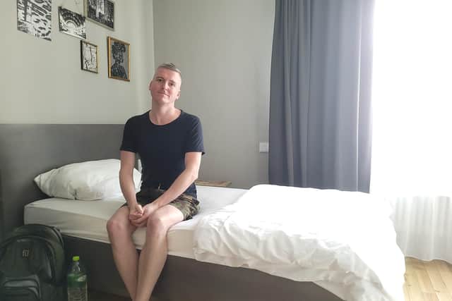 Andrew Neale spent two weeks in quarantine in Frankfurt after testing positive for Covid whilst on a lay over from Bangkok to Manchester on March 2