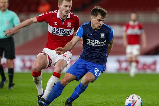 Jayson Molumby in action against Middlesbrough.