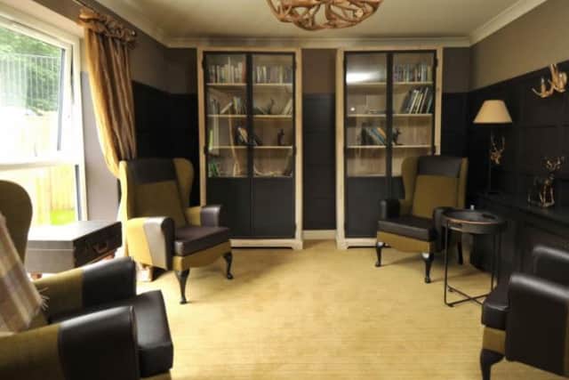 One of the luxurious lounges at the home.