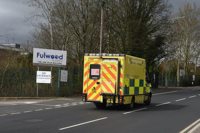 A 14-year-old boy remains in a serious condition at Royal Preston Hospital after he was knocked down by a van outside Fulwood Academy in Black Bull Lane at 2.55pm on Wednesday (March 17). Pic: Neil Cross