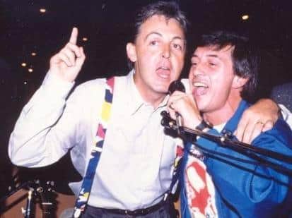 Tony Prince with Beatles legend Paul McCartney