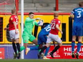 Morecambe keeper Kyle Letheren helped them to a first clean sheet in 12 matches