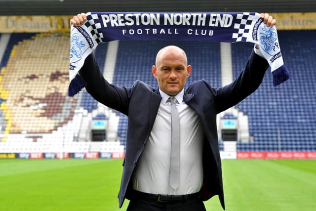 Alex Neil at his unveiling as Preston North End manager in July 2017