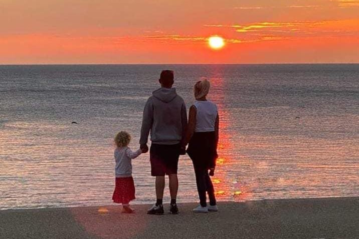 Beautiful family scenes as another day comes to an end.