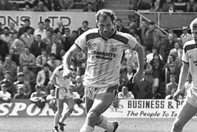 Frank Worthington in action for Preston North End against Hartlepool in May 1987