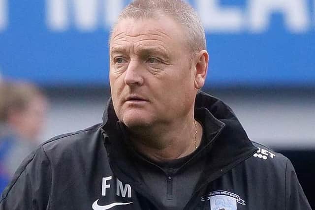 PNE interim head coach Frankie McAvoy