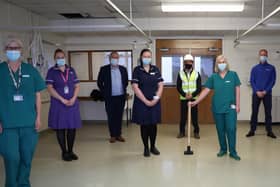 Dr Geraldine Skailes Medical Director, Matron Zoe Geddes, Billy McNicholas, Contracts Manager, Ward Manager Danielle Jackson, Darren Westcott, Project Manager, Alison Birtle Oncology Consultant, Dan Hill Chief Officer for Rosemere