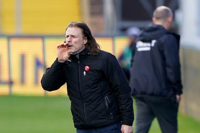 Wycombe Wanderers manager Gareth Ainsworth during the 1-0 win against Preston North End