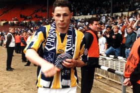 Gareth Ainsworth after Preston North End's play-off final defeat to Wycombe at Wembley in May 1994